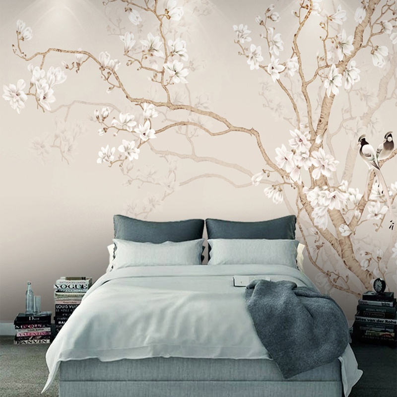 Home Textiles Photos - Papel tapiz Mural personalizado estilo chino