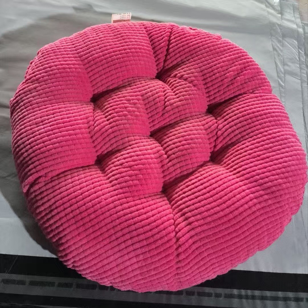 Cojín redondo de pana gruesa s - Floor Cushion Pouf reseña y precio