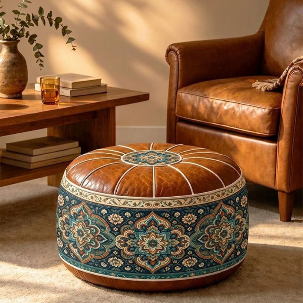 Puf Otomano Rellenable de Cuer - Floor Cushion Pouf reseña y precio