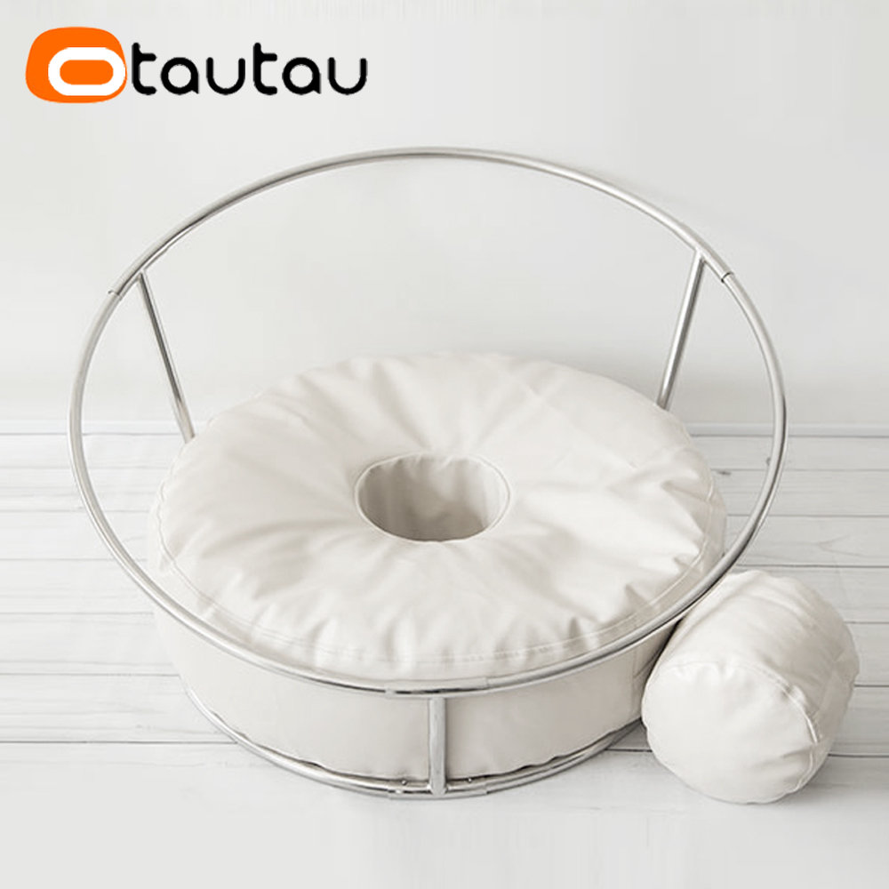 OTAUTAU Funda redonda de piel  - Floor Cushion Pouf reseña y precio