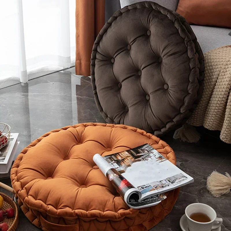 Tatami de terciopelo liso nórd - Floor Cushion Pouf reseña y precio