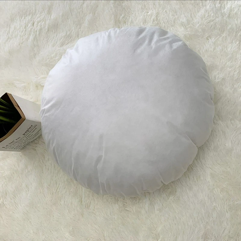 Cojín redondo blanco de algodó - Floor Cushion Pouf reseña y precio